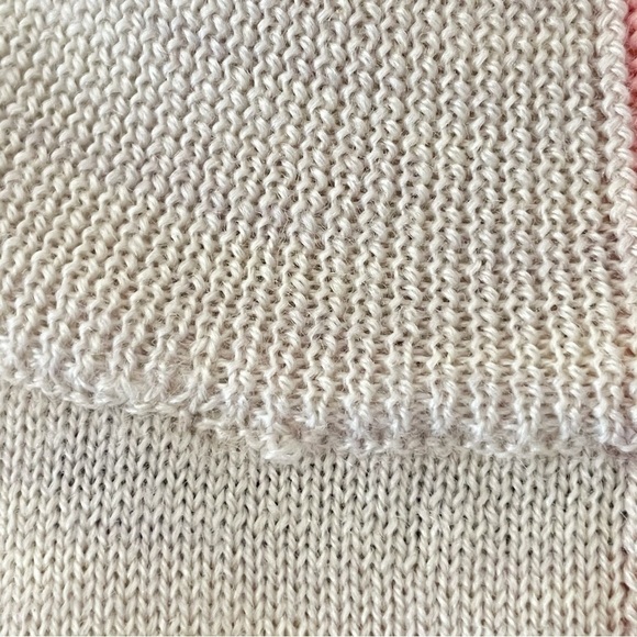 Paper London Dolly Wool Jumper Tonal Stripe Mock Neck Fitted Sweater XS - Picture 15 of 16